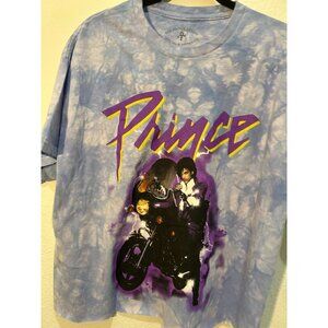 NWOT Prince purple tie dye crop top XL ptp 23, length 23